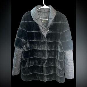 Furious Fur Faux Fur Puffer Coat